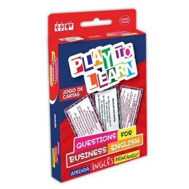 Imagem de Play To Learn - Questions For Business English - Jogo De Cartas