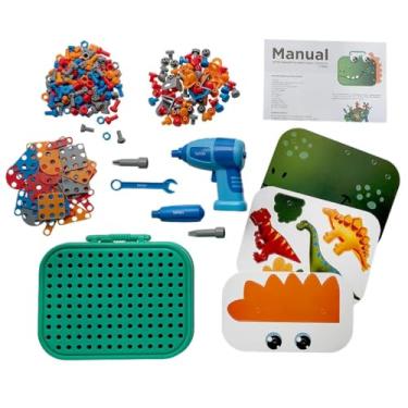 Imagem de Kit de Ferramentas Dino Caixa c/ 228 Peças Letron