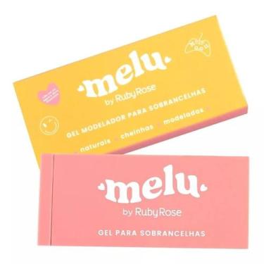 Imagem de Gel Sobrancelhas Modelador Incolor C/ Escovinha Melu - Ruby Rose