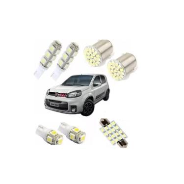 Imagem de Kit Lâmpadas Led Novo Uno Vivace Mille Way Xenon Teto Ré