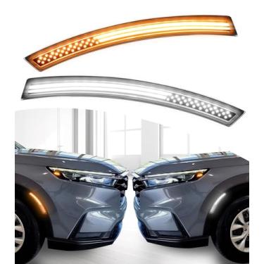 Imagem de Refletores Fender Luzes de LED para Honda CRV 2023 2024 2025 com sequenciais sequenciais e lâmpadas de circulação diurna DRL Luzes de arco de poço de roda acessórios de acabamento para para-lama