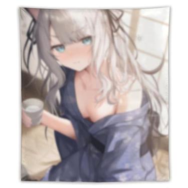 Imagem de LIEGBMEU Sexy Bikini Hot Anime Girl Tapeçaria 127.0 cmx152.4 cm Interior Exterior Wall Quilt Art Decoração de Tapeçaria Caprichosa, AF159