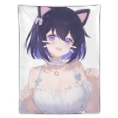 Imagem de LIEGBMEU Tapeçaria Sexy Hot Anime Girl 152.4 cmx203.2 cm Wall Quilt Art Whimsical Tapestry DecorationAF323