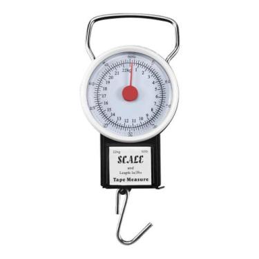 Imagem de Balança De Gancho Peixeira/ Bagagem 22 Kg com Trena 1m Full - Balança 