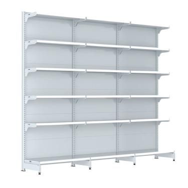 Imagem de Gondola Parede 202 Fit Farmacia Ate 3 Metros Branco Pe Branc