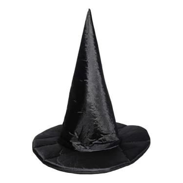 Imagem de Chapéu Infantil de Bruxinha e Bruxinho – Fantasia Halloween e Carnaval – Preto