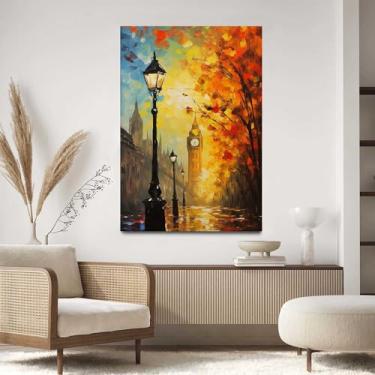Imagem de Quadro Decorativo Para Sala Quarto Hall 90x60 Londres Arte Pincel