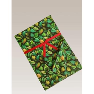 Imagem de Cinderela Tecido Tricoline Digital, 1,50 largura, unidade de 0,55 comprimento, Estampado Folhagens Tropicais