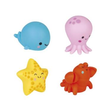 Imagem de Brinquedo para Banho Espirra Água Janod 4 Peças