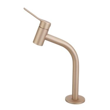 Imagem de Torneira para Lavatório de Bancada com 1/4 de Volta 1202 linha Australis Dourado Fosco Meber