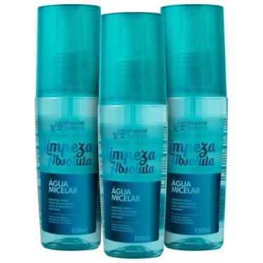 Imagem de Kit 03 Água Micelar Limpeza Absoluta Com Ácido Hialurônico - Profissio