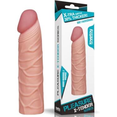 Imagem de Capa Peniana Extensora 17cm x 4cm penetrável 13,5cm Aumento de 5cm Texturizada em Silicone