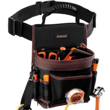 Imagem de Bolsa de ferramentas DFMINZU Electricist 10 bolsos com suporte para ma