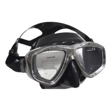 Imagem de Mascara De Mergulho Em Silicone Para Pesca Sub Caça Sub + Estojo De Tr