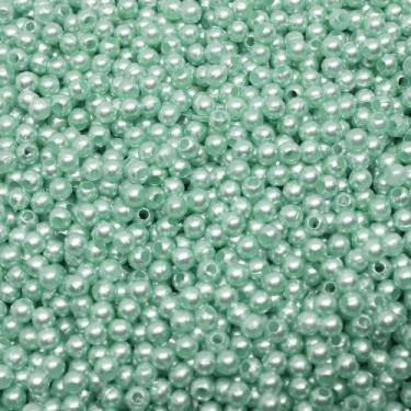 Imagem de PÉROLA DE ABS LISA Nº 03 20G PEROLA 3MM - LADEIRA BIJUTERIAS, Verde ág