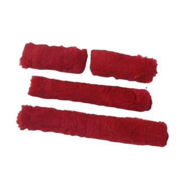 Imagem de Dynwave 4x de cabresto para cavalos, tubos de substituição para cabresto de cavalo, oferecendo conforto e proteção, Vermelho