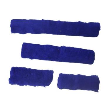 Imagem de Fenteer para cabresto de cavalo 4 peças, conforto para viagem, treinamento, respirável, macio, substituição de equipamento para cavalo, envoltórios, Azul