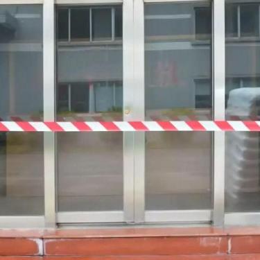Imagem de Fita Sinalizaçao Zebrada 100 Metros Segurança Demarcaçao Sinalizadora 