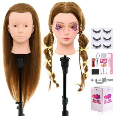 Imagem de Mannequin Head Neverland 71 cm com 80% de cabelo humano real - Neverla