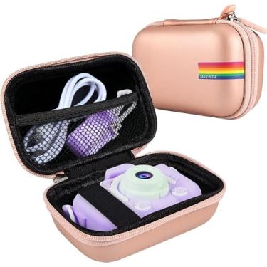 Imagem de Leayjeen Capa para câmera infantil compatível com câmeras digitais Goopow/SGAINUL/Gofunly/ArtCWK e mais crianças e presentes de aniversário para meninos e meninas - ouro (apenas capa)