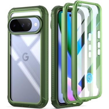 Imagem de Poetic Capa Guardian para Google Pixel 10/10 Pro 5G, protetor de tela integrado [funciona com ID de impressão digital], [2 molduras frontais] [carregamento sem fio] capa transparente resistente à