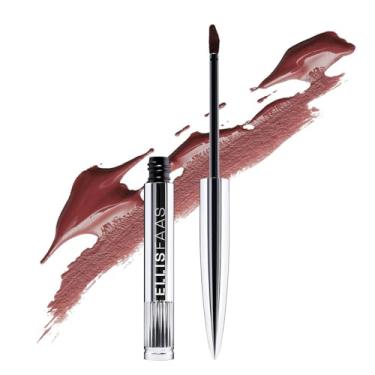 Imagem de Ellis Faas Batom líquido para manchas labiais Hot Lips, pigmento de cor intensa, cor vibrante, definição de uso extremo, brilhante, alto impacto, maquiagem macia e fofa (409 rosa nude)