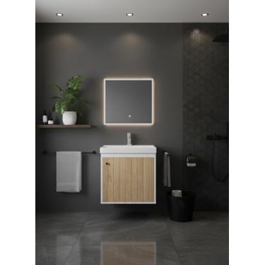 Imagem de Gabinete Armário para Banheiro 40cm MDF com Cuba - Veneto (Berlin)