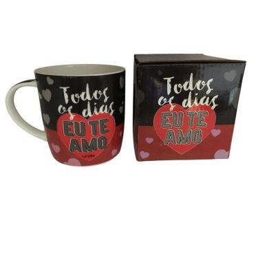 Imagem de Caneca Cerâmica Todos Os Dias Eu Te Amo 390Ml Unika