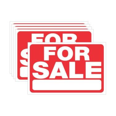 Imagem de 5 peças 25,4 x 18 cm para venda adesivos adesivos para venda etiquetas autoadesivas placas de venda de quintal adesivos removíveis de venda de garagem adesivos adesivos adesivos de sinalização de