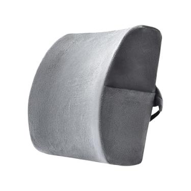 Imagem de Zialofi Almofada de apoio para as costas, almofada ergonômica para melhorar a postura sentada, encosto multifuncional para sofá de carro, sofá de escritório, Cinza