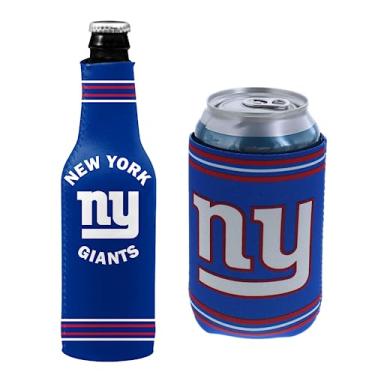 Imagem de Kolder Suporte Para Latas E Garrafas De Futebol, Isolador Térmico Bebidas (Brasão/Logotipo Do New York Vp (Giants))
