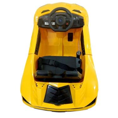 Imagem de Carrinho Motor Elétrico Infantil Bateria 6V Esportivo Amarelo
