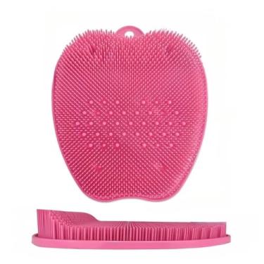 Imagem de Escova para Banho Massageadora com Ventosa - Para Limpeza das Costas, Pés e Banheira - Antiderrapante e Higiênica(Aleatoria(Com Gancho),3)