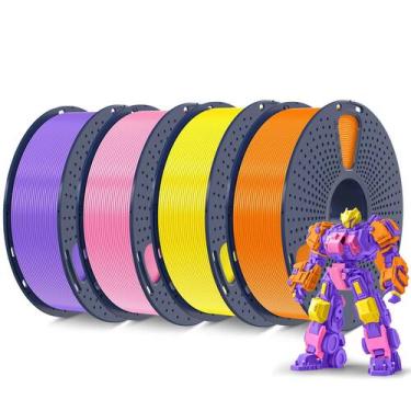 Imagem de Filamento de impressora 3D SUNLU PLA Plus 1,75 mm 4 kg 4 pacotes