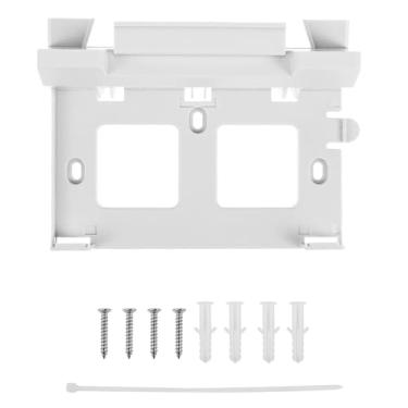 Imagem de ZLHETWT Ferramenta de montagem na Internet para roteador, suporte de montagem elétrica, kit de montagem de roteador para dispositivos pequenos e largos, compatível com caixas de cabos, modems