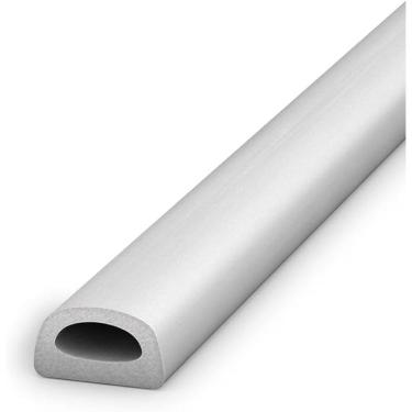 Imagem de Veda Frestas Adesivo 6mm Branco Isolamento Térmico Vedação Porta Janela