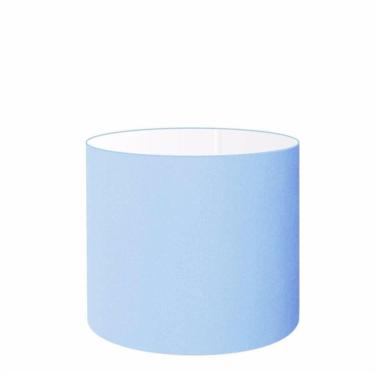 Imagem de Cúpula Abajur Cilíndrica Cp-7012 ø30x25cm Azul Bebê