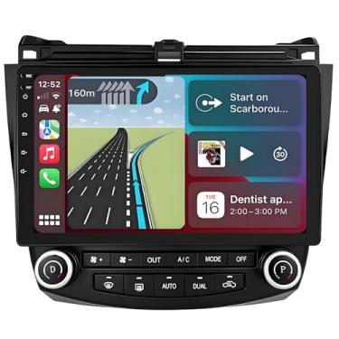 Imagem de Para Honda Accord Radio Upgrade 2003-2007: tela sensível ao toque de 10,2 polegadas estéreo para carro com CarPlay sem fio Android Auto - Unidade de cabeça de navegação GPS 4G + 64G com Bluetooth WiFi