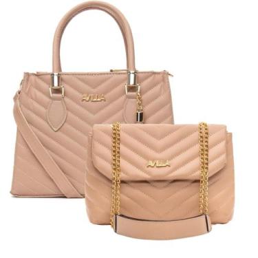 Imagem de  Kit Bolsa Feminina Bolsa Grande e Média Corrente de Ombro - AVILLA, N