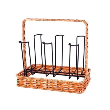 Imagem de Suporte Para 6 Copos Mimo Rattan Yk23389