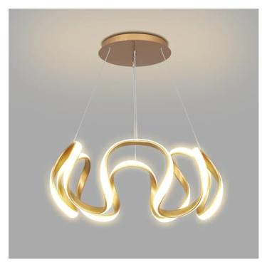 Imagem de Lustre de sala de jantar com controle remoto Lustres de teto LED modernos com design de céu estrelado Luminária de lustre