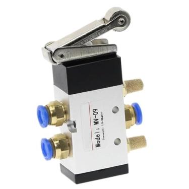 Imagem de Alavanca de rolo MV-09 MV-09 2 Posições 5 Way Scroll Wheel Válvula mecânica MV522R Saída de entrada de ar 1/10.2 cm Escape 1/20.3 cm 1 peça (MV-09-PC 6 mm)