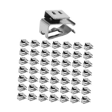 Imagem de Bothyi Grampos de fio de painel solar para gerenciamento de cabos de módulo fotovoltaico Grampo de cabo fotovoltaico seguro profissional prático 19,5 mm aço, 50 Peças