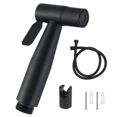 Imagem de Ducha Higienica Chuveirinho Banheiro Lavabo Box Privada Higiene Limpeza Mangueira Flexivel Acessorio Suporte Resistente