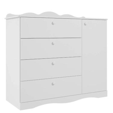 Imagem de Cômoda Infantil Provençal Permobili Encanto 04 gavetas MDF