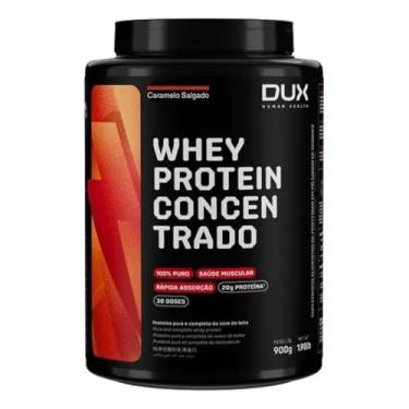 Imagem de Whey Protein 100% Concentrado Pote de 900g Sabor Caramelo Salgado-Dux Human Health-Dux Nutrition
