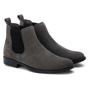 Imagem de Botina Chelsea Feminina Couro Sola Costurada Resistente - Polo North, 