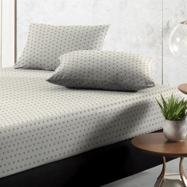 Imagem de Jogo De Cama Solteiro Poá Nature 02 Peças Fio Egípcio