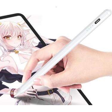 Imagem de Caneta Touch Stylus Universal Ativa para Celular e Tablet Android iOS Windows – Recarregável, Ponta Fina, Alta Precisão para Desenho, Anotações e Navegação – Sem Bluetooth
