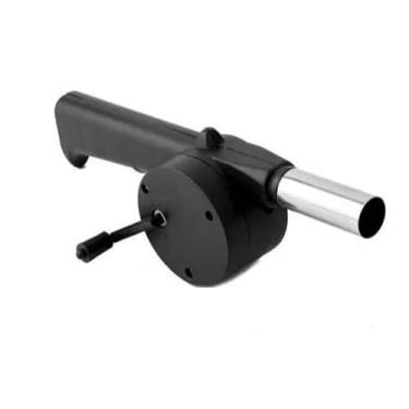 Imagem de Soprador Acendedor para Churrasqueira, com Manivela Ventilador Manual, Ideal para Carvão e Lareira, Perfeito para Churrasco